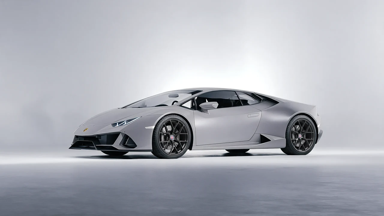 Lamborghini Huracan 2016 on HRE Performance Wheels R161-Lightweight forged wheels, front three-quarter view