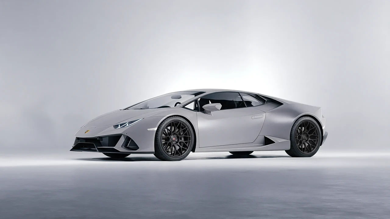 Lamborghini Huracan 2016 on HRE Performance Wheels RC100 forged wheels, front three-quarter view