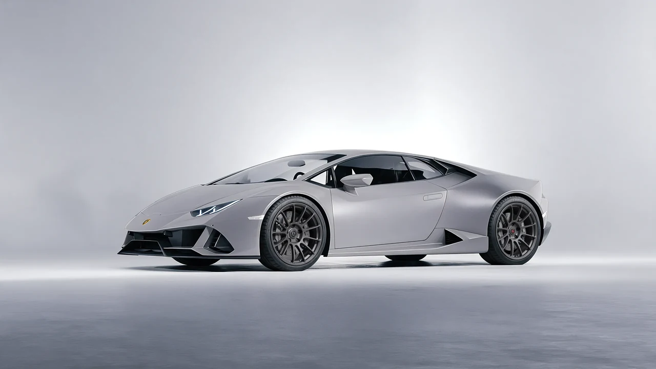 Lamborghini Huracan 2016 on HRE Performance Wheels RC103 forged wheels, front three-quarter view