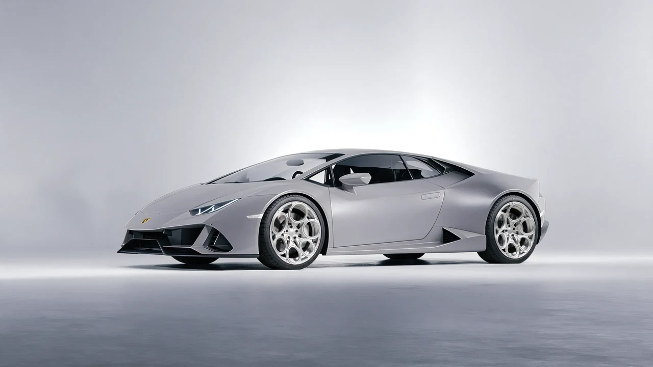 Lamborghini Huracan 2016 on RDB LA Revolver forged wheels, front three-quarter view