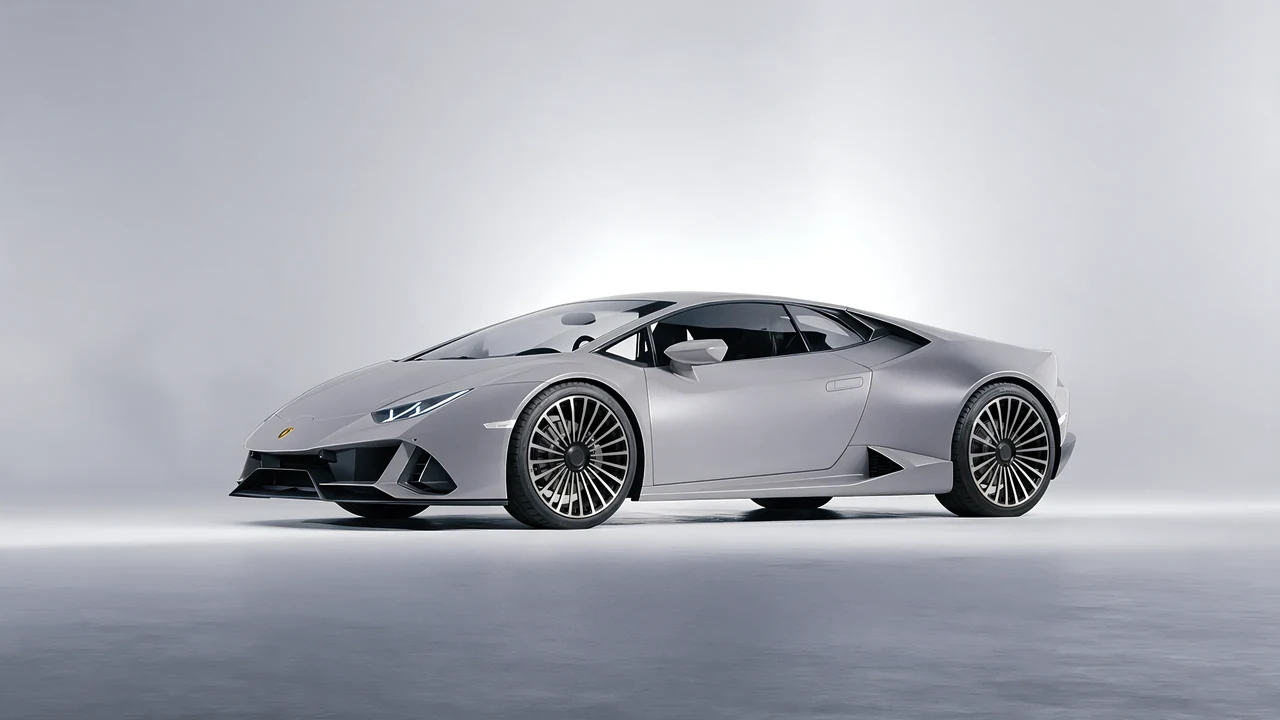 Lamborghini Huracan 2016 on RDB LA Twenty Three forged wheels, front three-quarter view