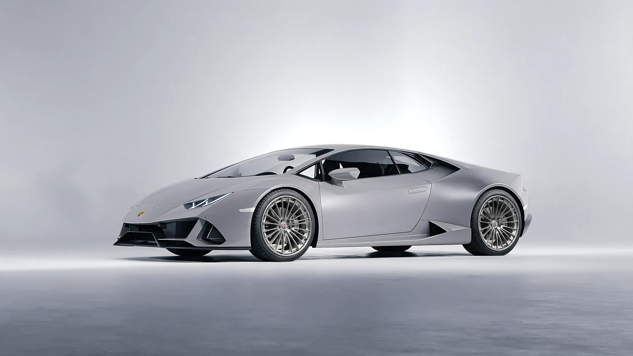 Lamborghini Huracan 2016 on HRE Performance Wheels S209 forged wheels, front three-quarter view