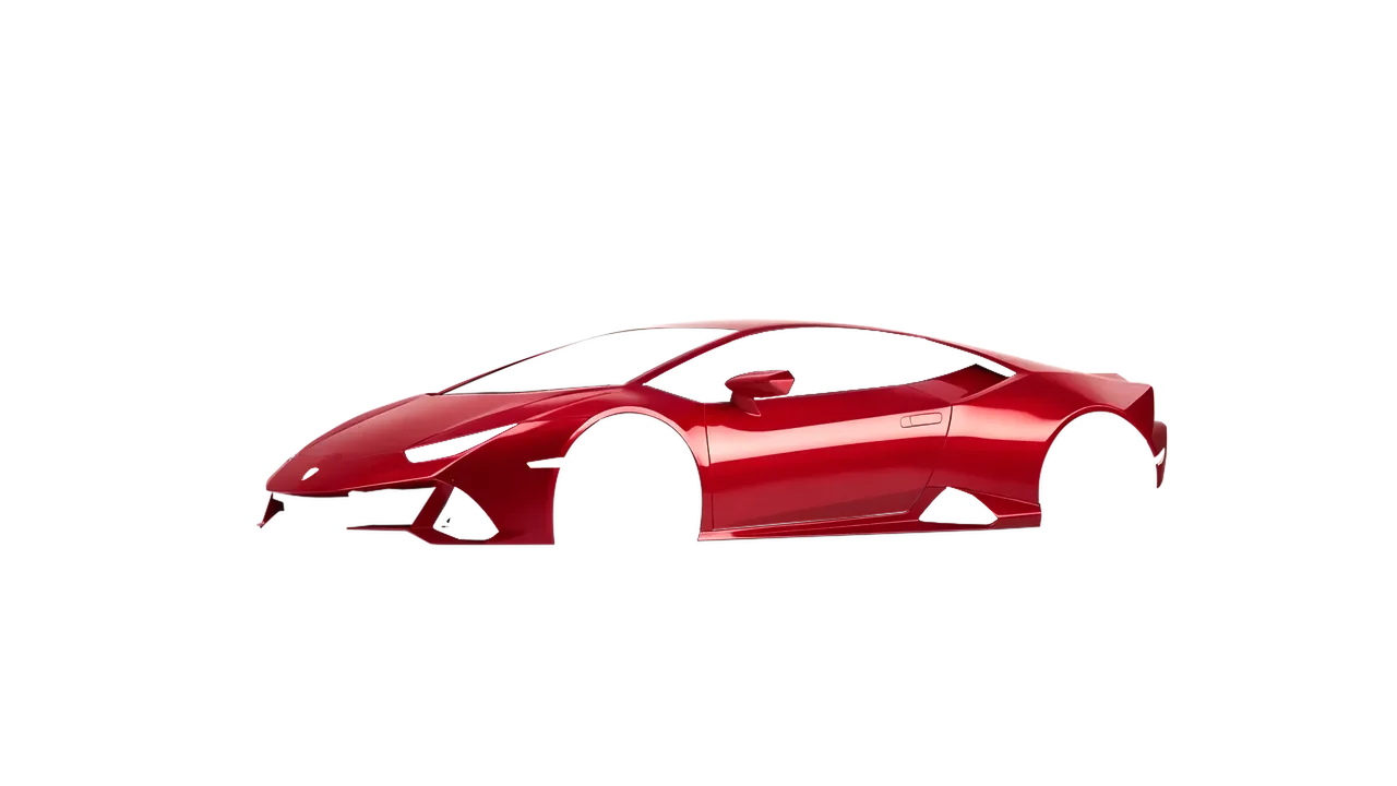 Lamborghini Huracan Evo 2024 wrapped in Luscious Lips Gloss (ORACAL 970RA-961G), front three-quarter view