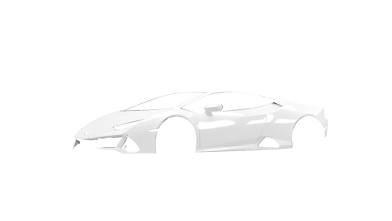 Lamborghini Huracan Evo 2024 wrapped in Chalk White Gloss (KPMF K75411), front three-quarter view