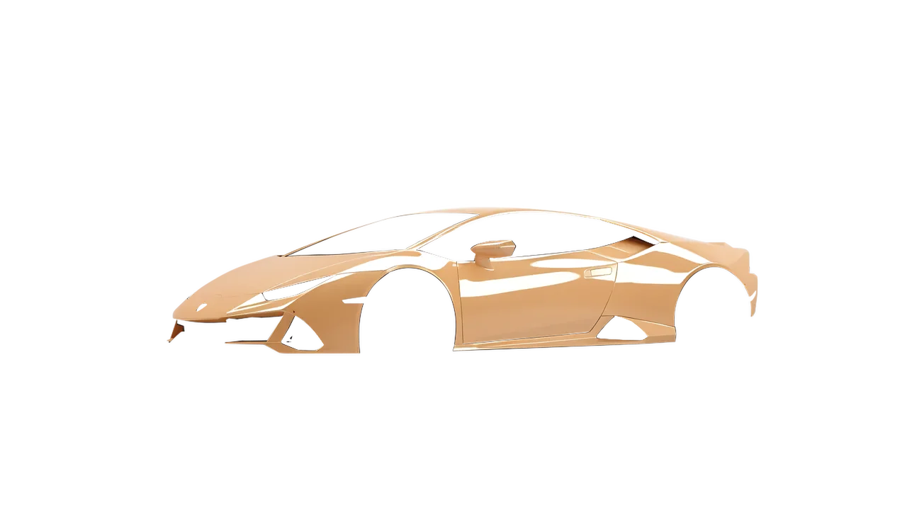Lamborghini Huracan Evo 2024 wrapped in Copper Kiss Gloss (ORACAL 970RA-313G), front three-quarter view