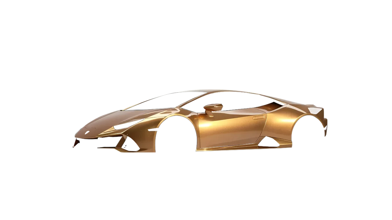 Lamborghini Huracan Evo 2024 wrapped in Bronze Gloss (ORACAL 970RA-920G), front three-quarter view