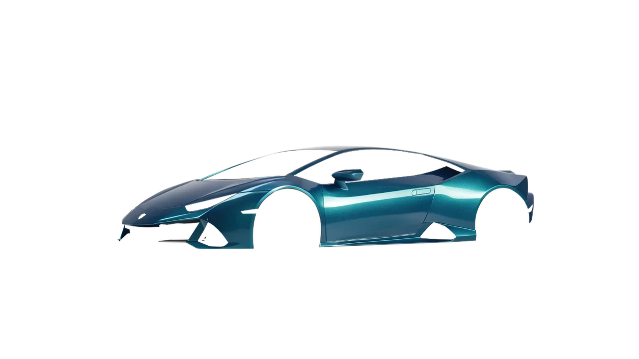 Lamborghini Huracan Evo 2024 wrapped in Excelsior Blue Gloss (KPMF K75441), front three-quarter view