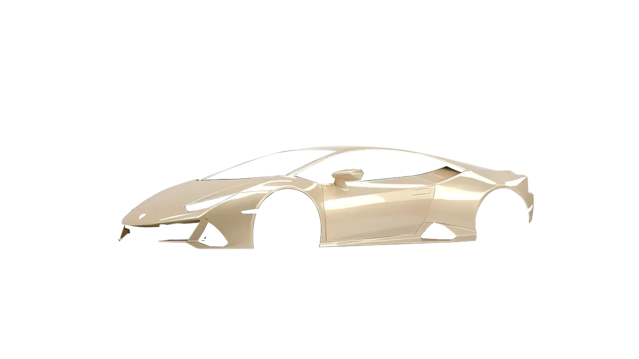 Lamborghini Huracan Evo 2024 wrapped in Pyrite Gloss (ORACAL 970RA-926G), front three-quarter view