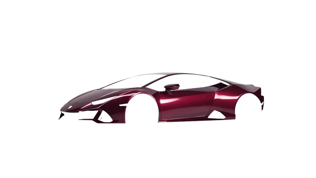 Lamborghini Huracan Evo 2024 wrapped in Red Brown Gloss (ORACAL 970RA-369G), front three-quarter view
