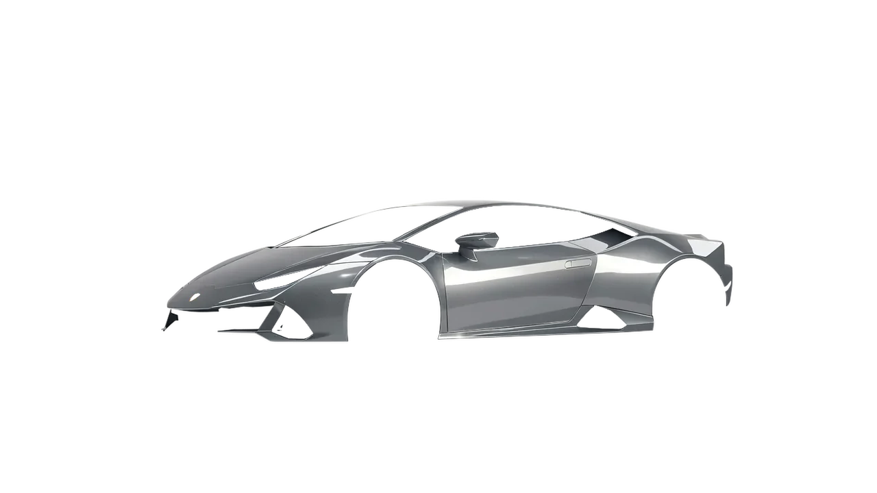 Lamborghini Huracan Evo 2024 wrapped in Tin Gloss (ORACAL 970RA-933G), front three-quarter view