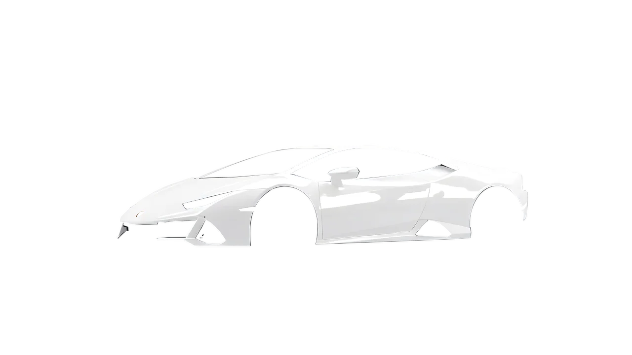 Lamborghini Huracan Evo 2024 wrapped in Perfect White Gloss (KPMF K75444), front three-quarter view