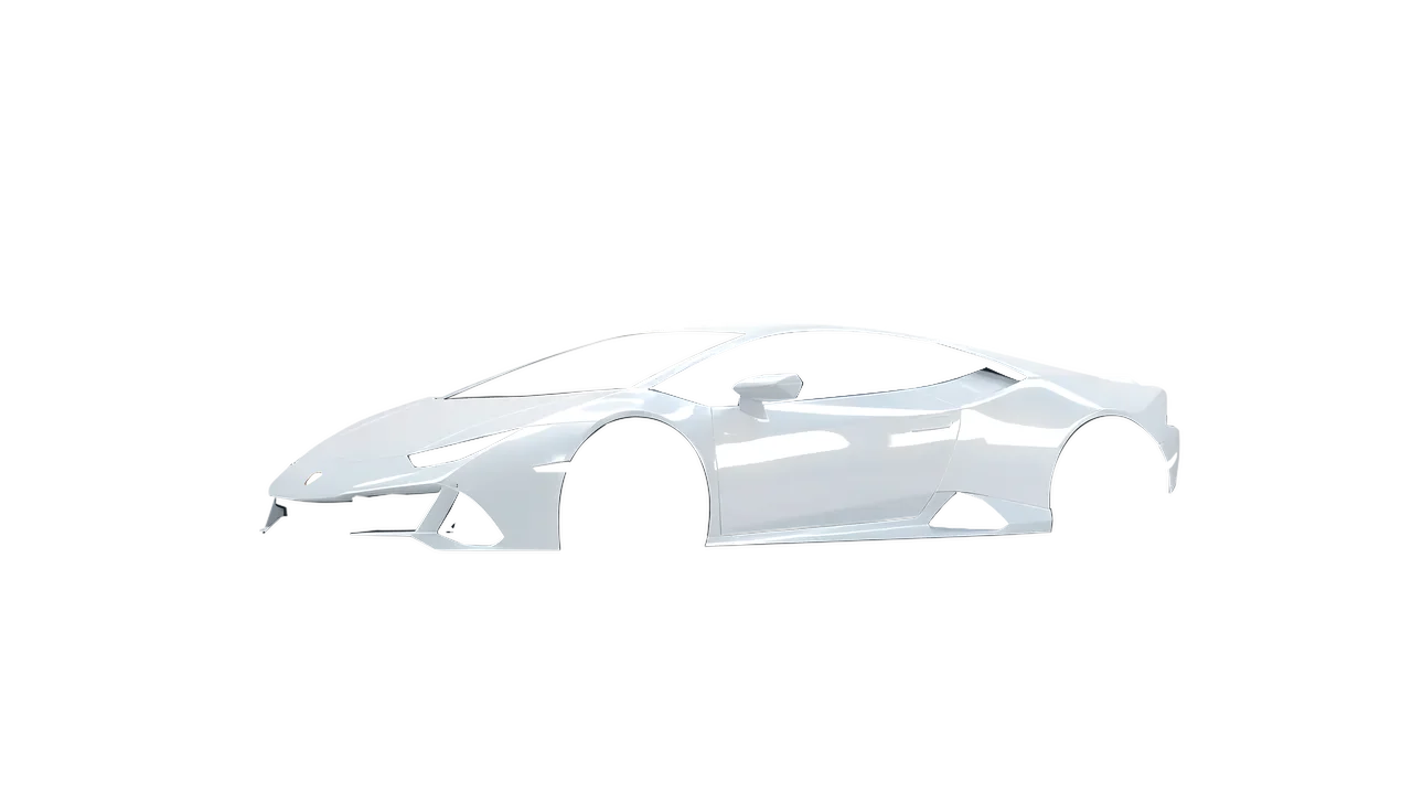 Lamborghini Huracan Evo 2024 wrapped in Stone Grey Gloss (ORACAL 970RA-711G), front three-quarter view