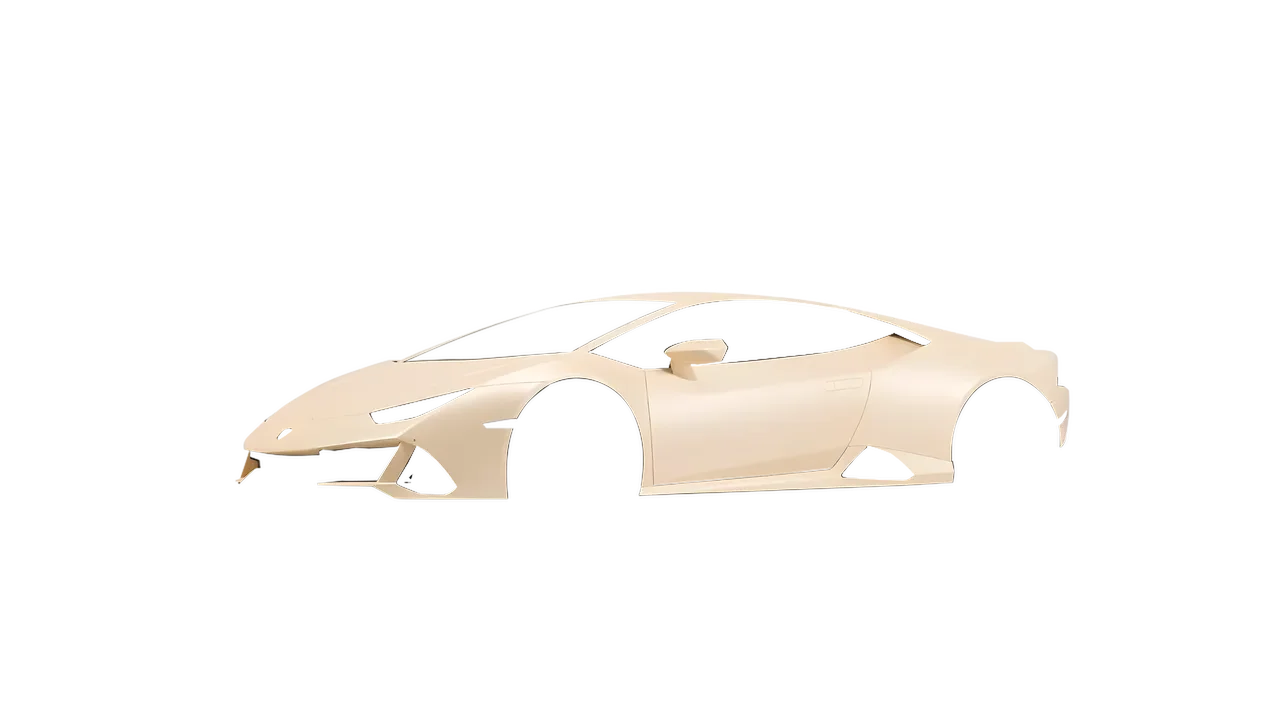 Lamborghini Huracan Evo 2024 wrapped in Champagne Myst Matt (ORACAL 970RA-996M), front three-quarter view