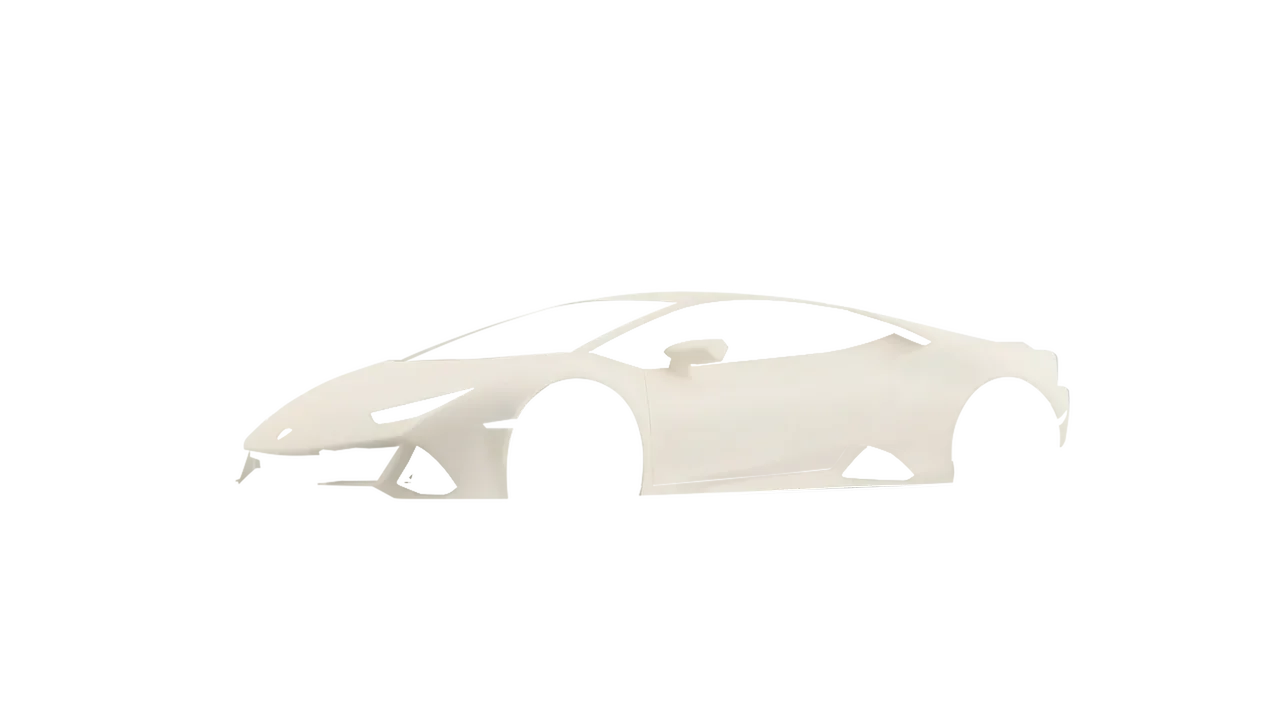 Lamborghini Huracan Evo 2024 wrapped in Clear Matt (KPMF K89002), front three-quarter view