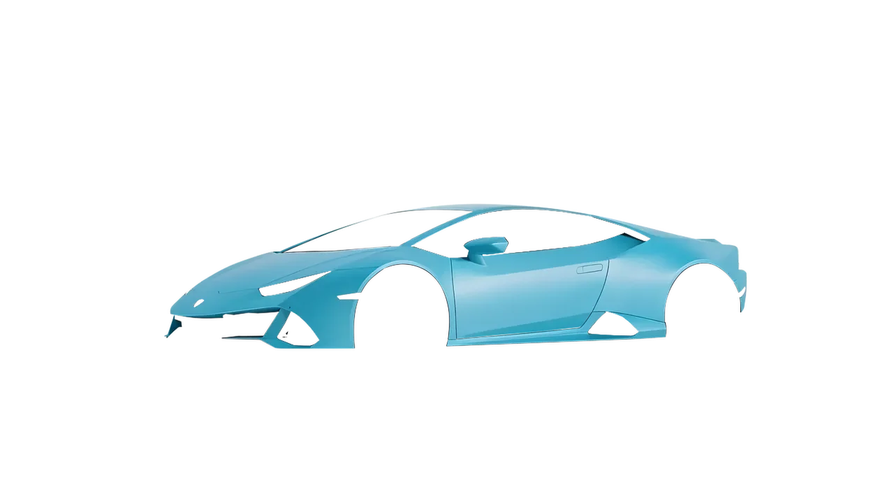 Lamborghini Huracan Evo 2024 wrapped in Lagoon Matt (ORACAL 970RA-553M), front three-quarter view