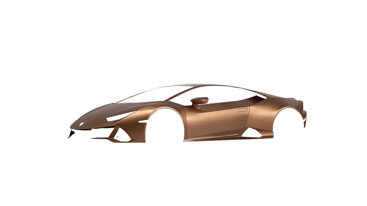 Lamborghini Huracan Evo 2024 wrapped in Matt Anodised Bronze (KPMF K75549), front three-quarter view