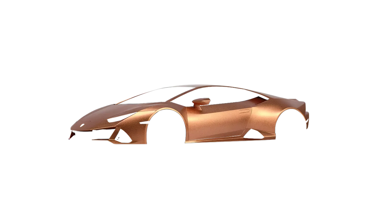 Lamborghini Huracan Evo 2024 wrapped in Copper Matt (ORACAL 970RA-092M), front three-quarter view