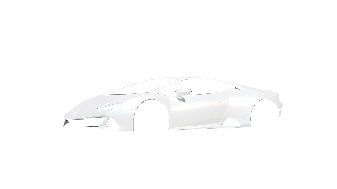 Lamborghini Huracan Evo 2024 wrapped in Matt Crystalline White (KPMF K75540), front three-quarter view