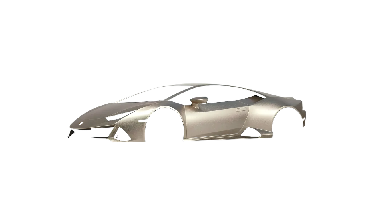 Lamborghini Huracan Evo 2024 wrapped in Matt Dune Metallic (KPMF K75516), front three-quarter view