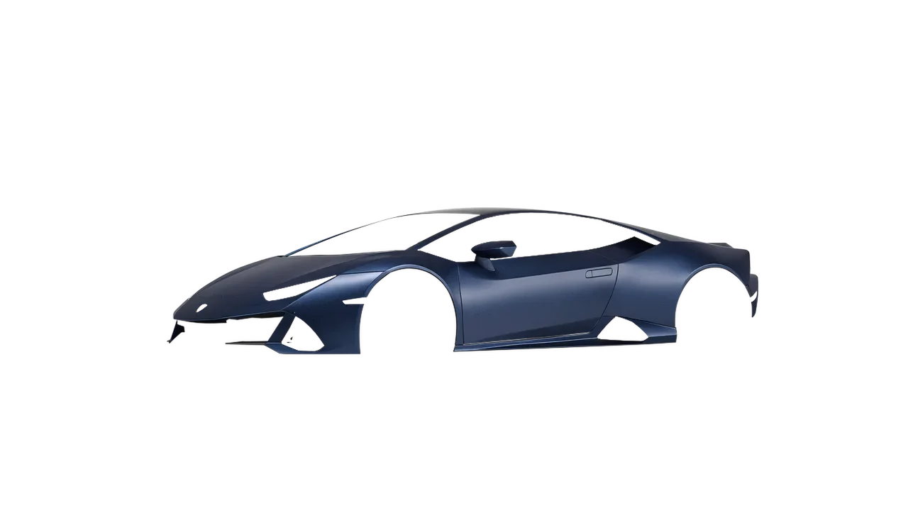 Lamborghini Huracan Evo 2024 wrapped in Moonlight Matt (ORACAL 970RA-190M), front three-quarter view