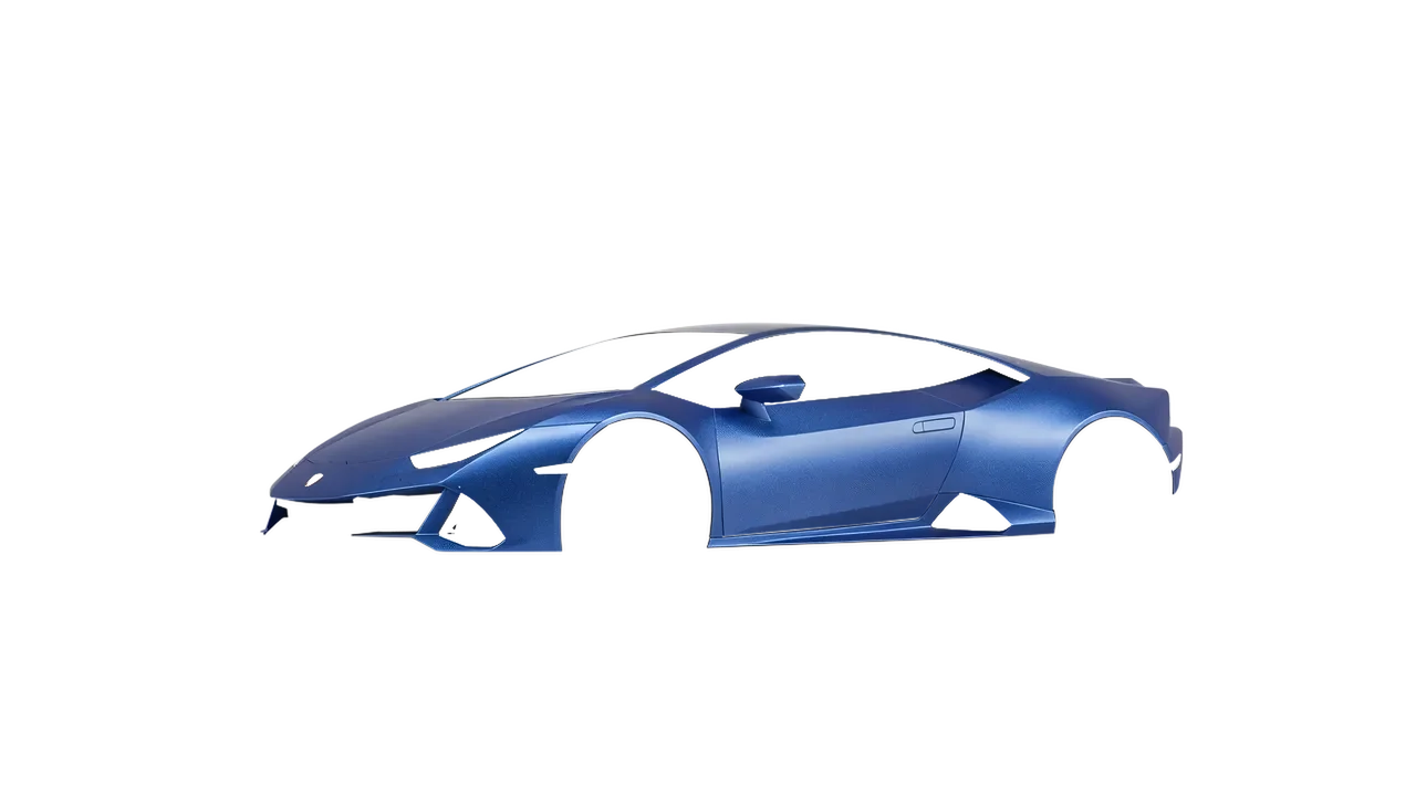 Lamborghini Huracan Evo 2024 wrapped in Night Blue Matt (ORACAL 970RA-196M), front three-quarter view