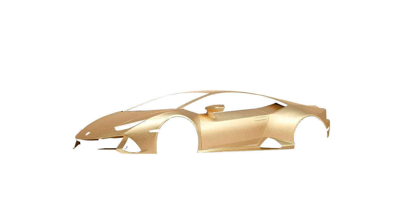 Lamborghini Huracan Evo 2024 wrapped in Pyrite Matt (ORACAL 970RA-926M), front three-quarter view