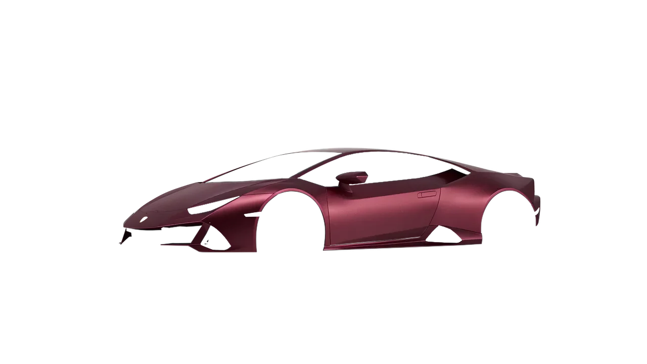 Lamborghini Huracan Evo 2024 wrapped in Red Brown Matt (ORACAL 970RA-369M), front three-quarter view
