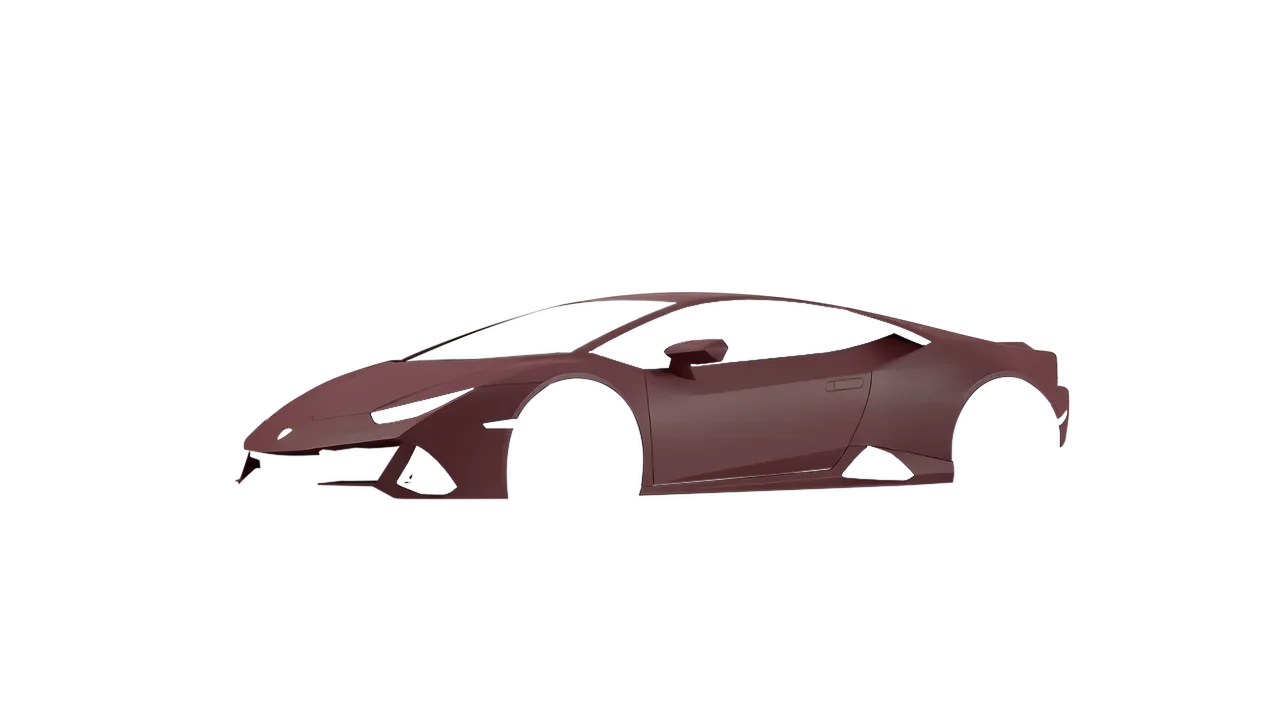 Lamborghini Huracan Evo 2024 wrapped in Absolute Matt Mythos Red (KPMF K75801), front three-quarter view