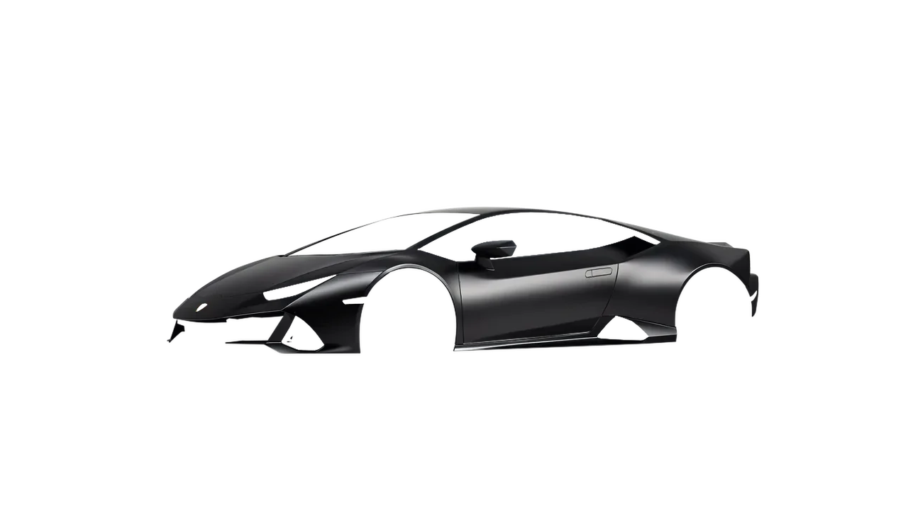 Lamborghini Huracan Evo 2024 wrapped in Matt Perfect Black (KPMF K75547), front three-quarter view
