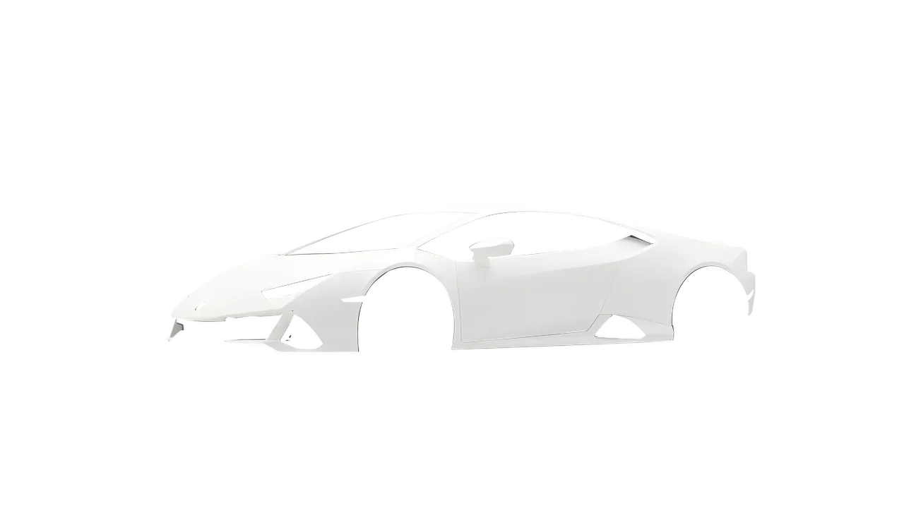 Lamborghini Huracan Evo 2024 wrapped in Matt Perfect White (KPMF K75546), front three-quarter view