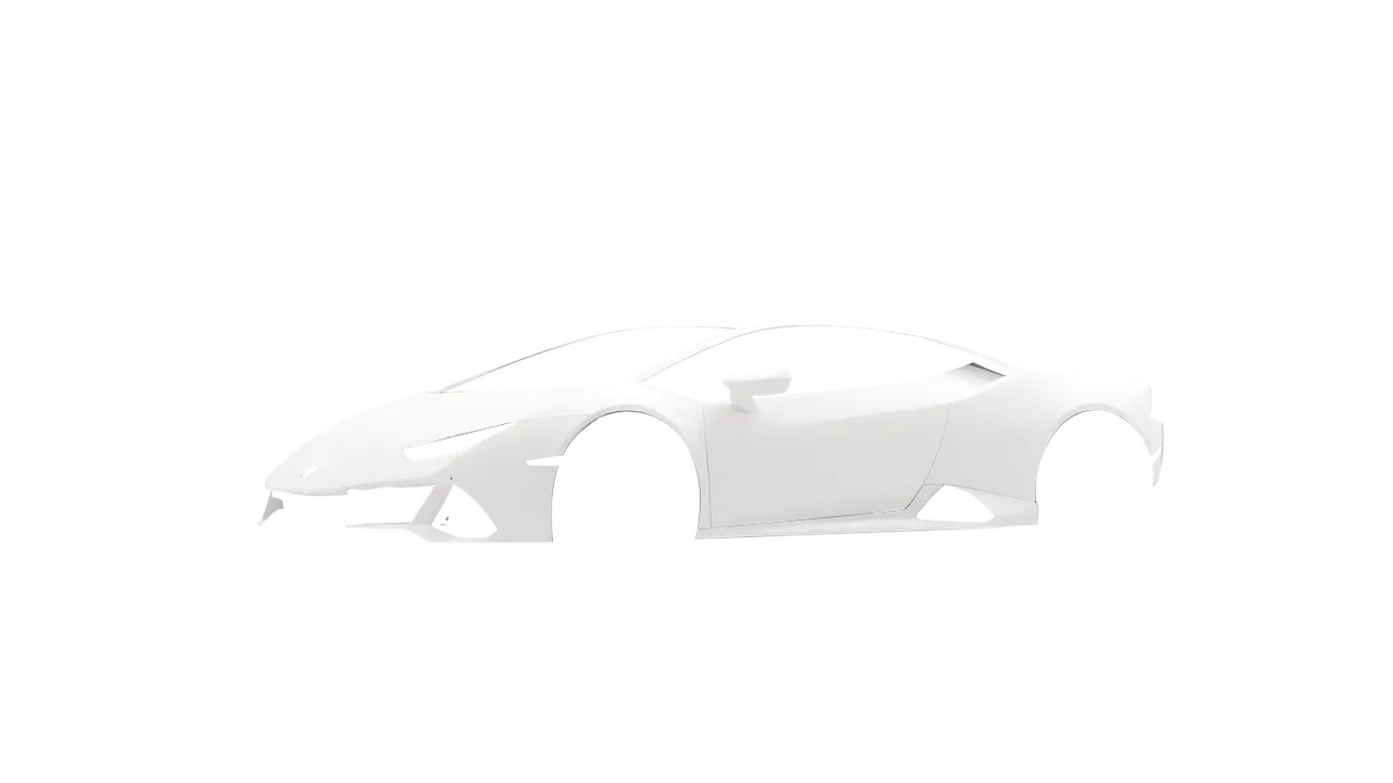 Lamborghini Huracan Evo 2024 wrapped in White Matt (ORACAL 970RA-010M), front three-quarter view
