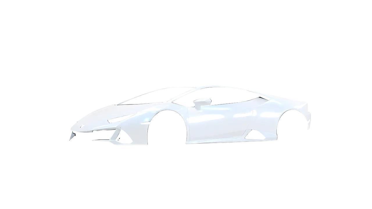 Lamborghini Huracan Evo 2024 wrapped in Blue White Pearlescent Gloss (KPMF K75484), front three-quarter view