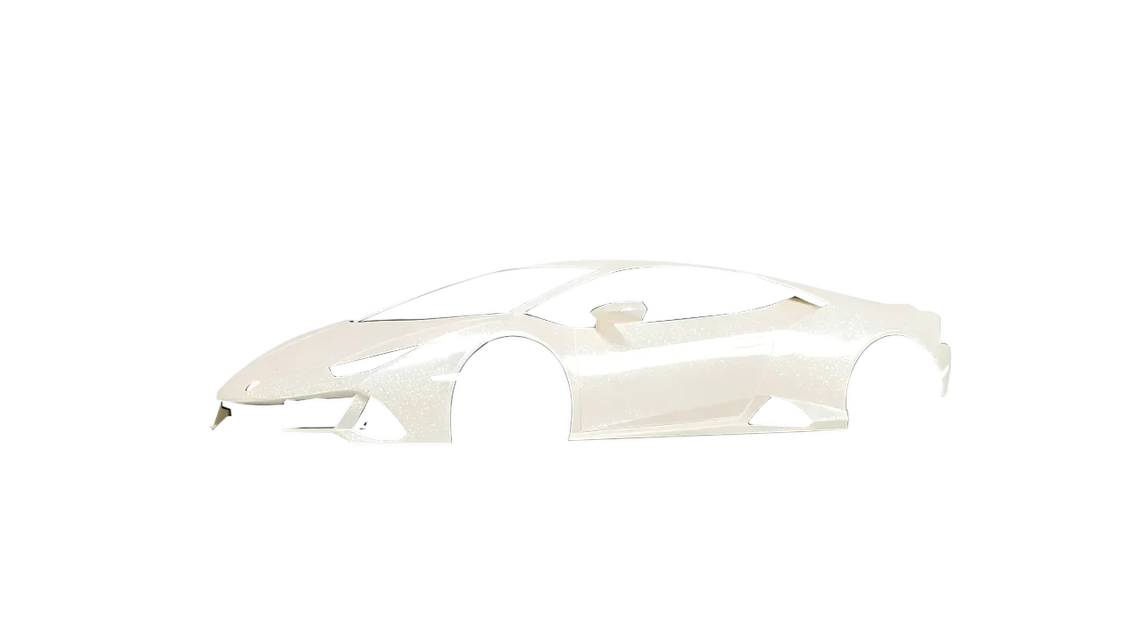 Lamborghini Huracan Evo 2024 wrapped in Nacre Gloss (ORACAL 970RA-946G), front three-quarter view