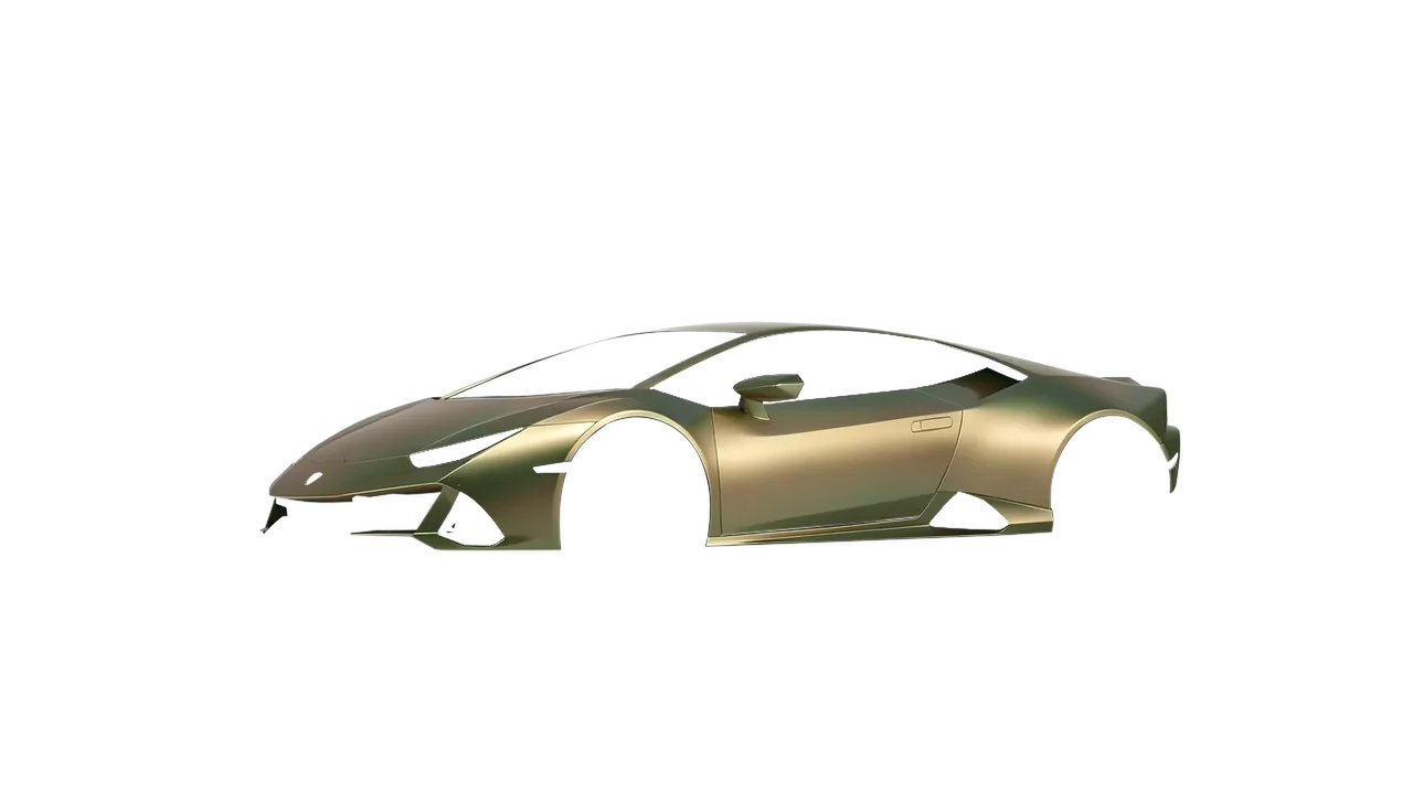 Lamborghini Huracan Evo 2024 wrapped in Satin Flip Golden Aurora (3M SP264), front three-quarter view