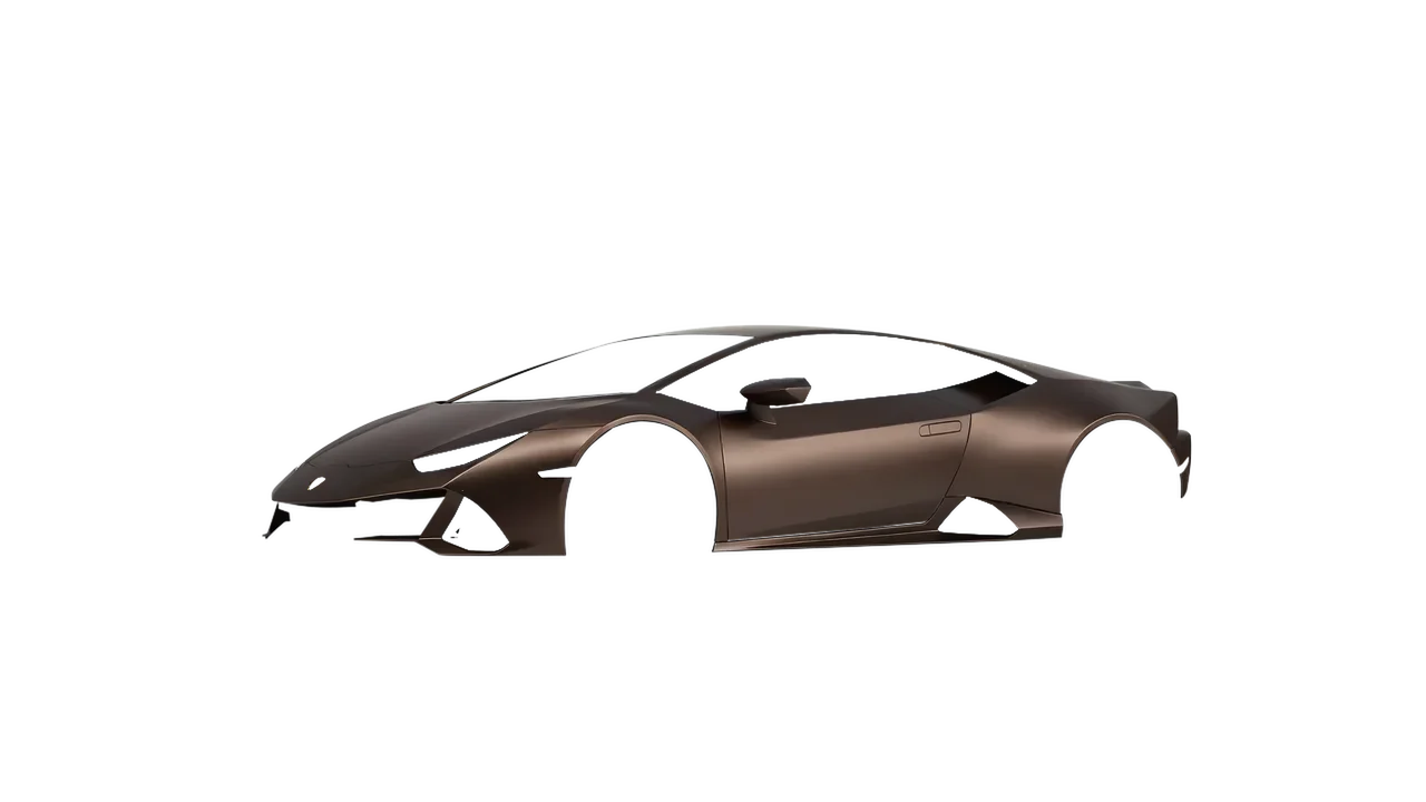 Lamborghini Huracan Evo 2024 wrapped in Matt Burnished Bronze (KPMF K75579), front three-quarter view