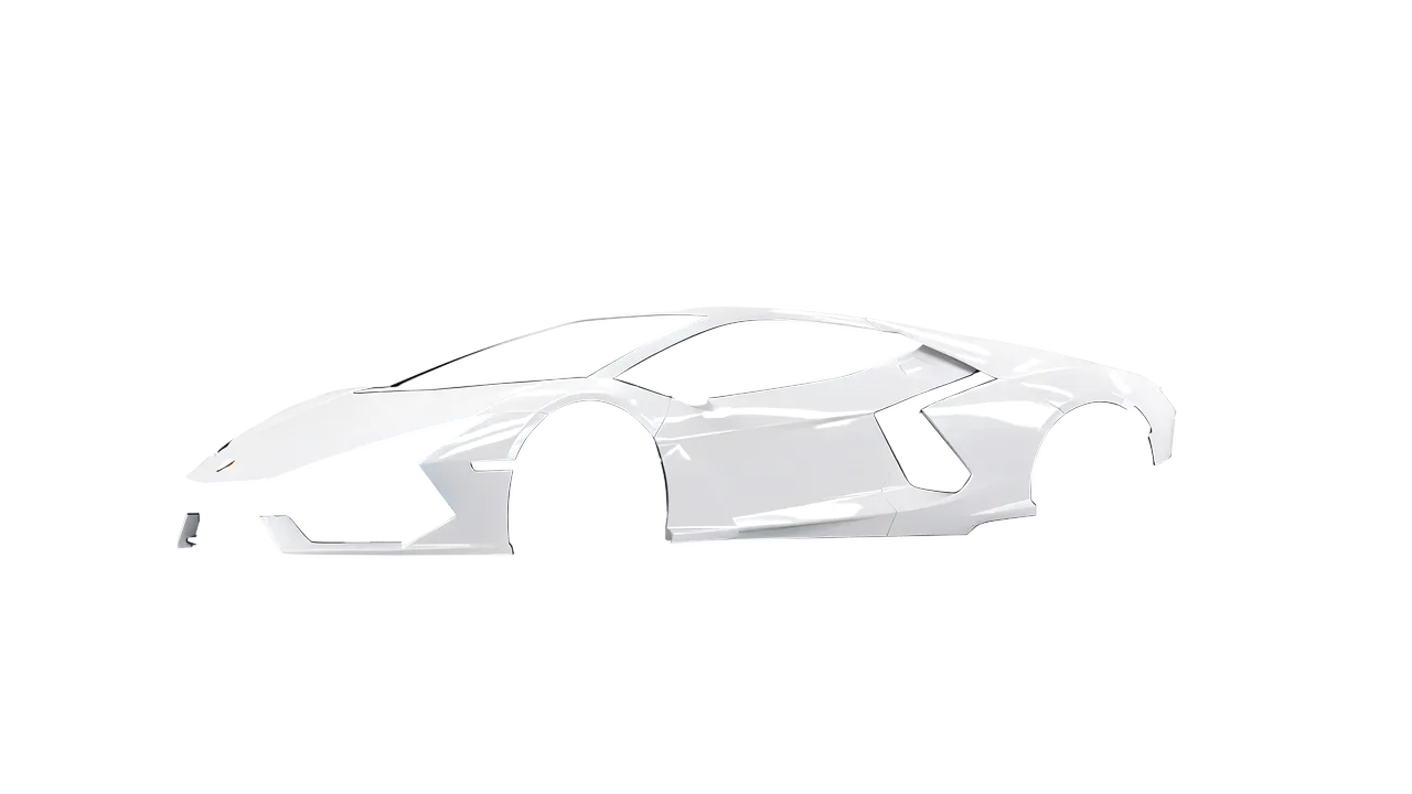 Lamborghini Revuelto 2023 wrapped in Gloss White (3M G10), front three-quarter view