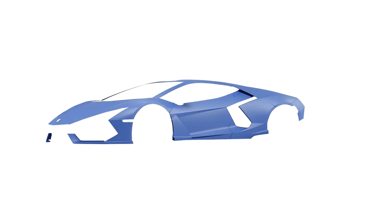 Lamborghini Revuelto 2023 wrapped in Dreamline Blue (Avery Dennison SW900-616-O), front three-quarter view