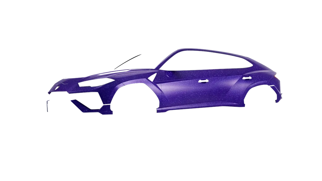 Lamborghini Urus Performante 2024 wrapped in Purple (Avery Dennison SW900-587-D), front three-quarter view