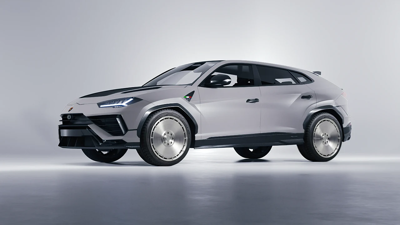 Lamborghini Urus Performante 2024 on RDB LA Zero forged wheels, front three-quarter view
