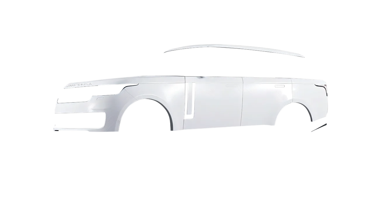 Land Rover Range Rover 2024 wrapped in Carbon Fiber White (Avery Dennison SW900-115-X), front three-quarter view