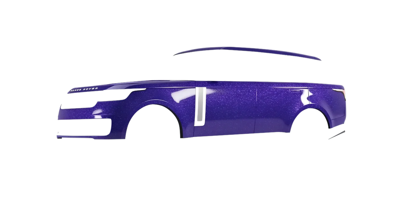Land Rover Range Rover 2024 wrapped in Purple (Avery Dennison SW900-587-D), front three-quarter view