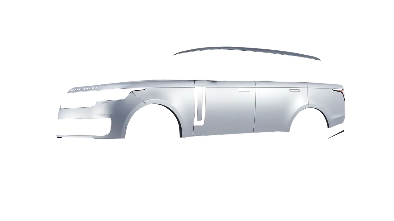 Land Rover Range Rover 2024 wrapped in Matte Silver (3M M21), front three-quarter view