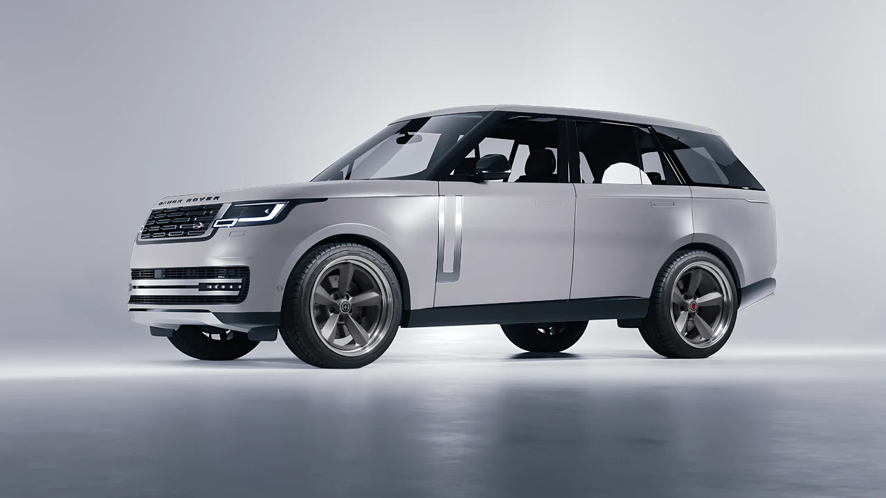 Land Rover Range Rover 2024 on HRE Performance Wheels 105 forged wheels, front three-quarter view
