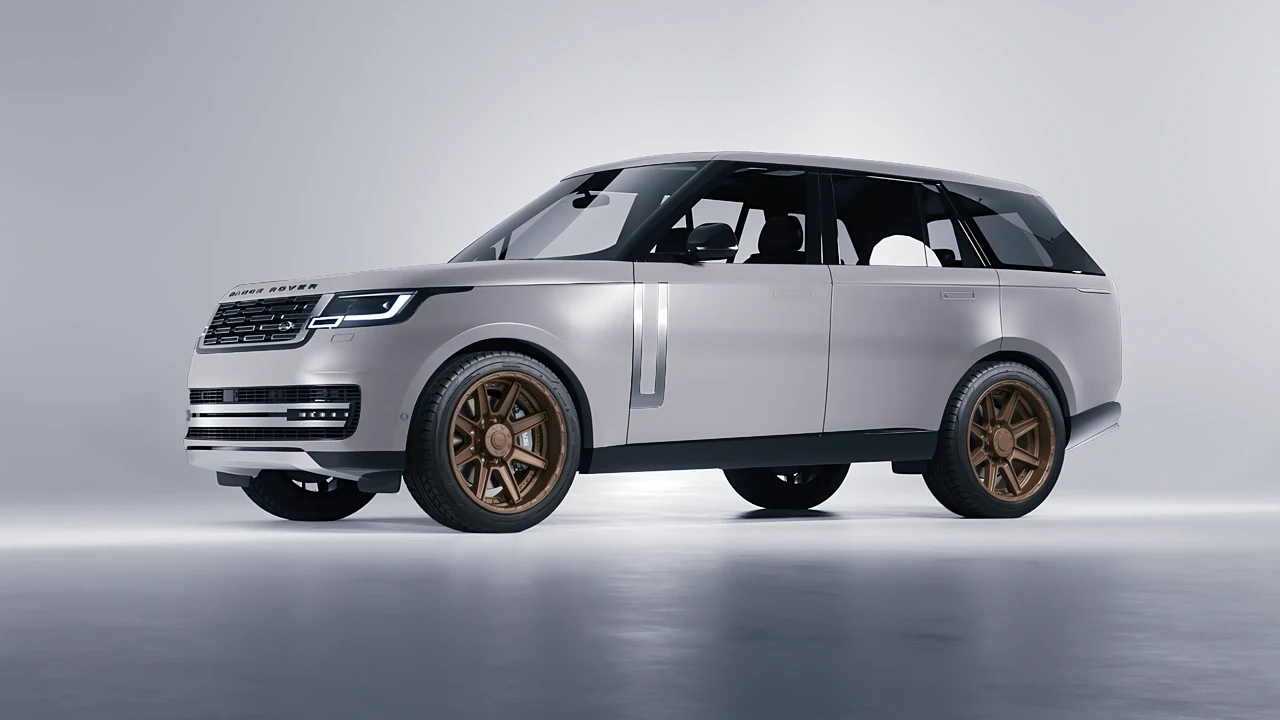 Land Rover Range Rover 2024 on HRE Performance Wheels HD188 forged wheels, front three-quarter view