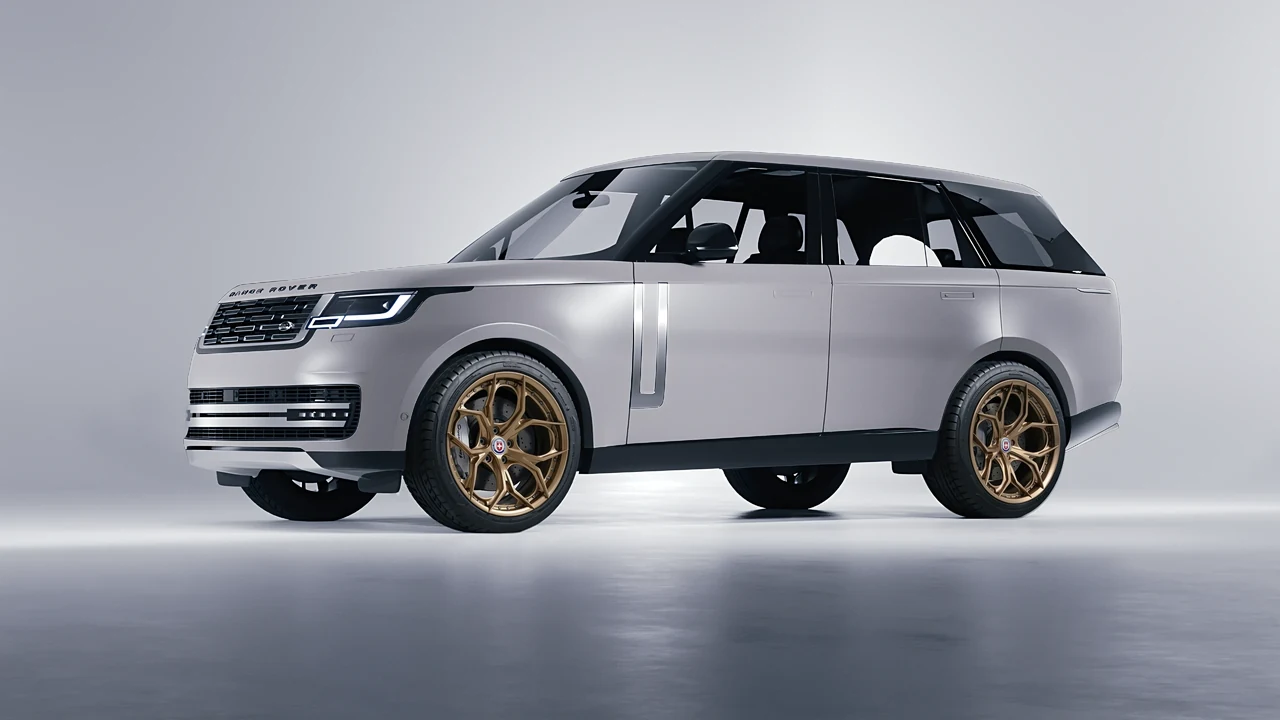 Land Rover Range Rover 2024 on HRE Performance Wheels S111SC forged wheels, front three-quarter view