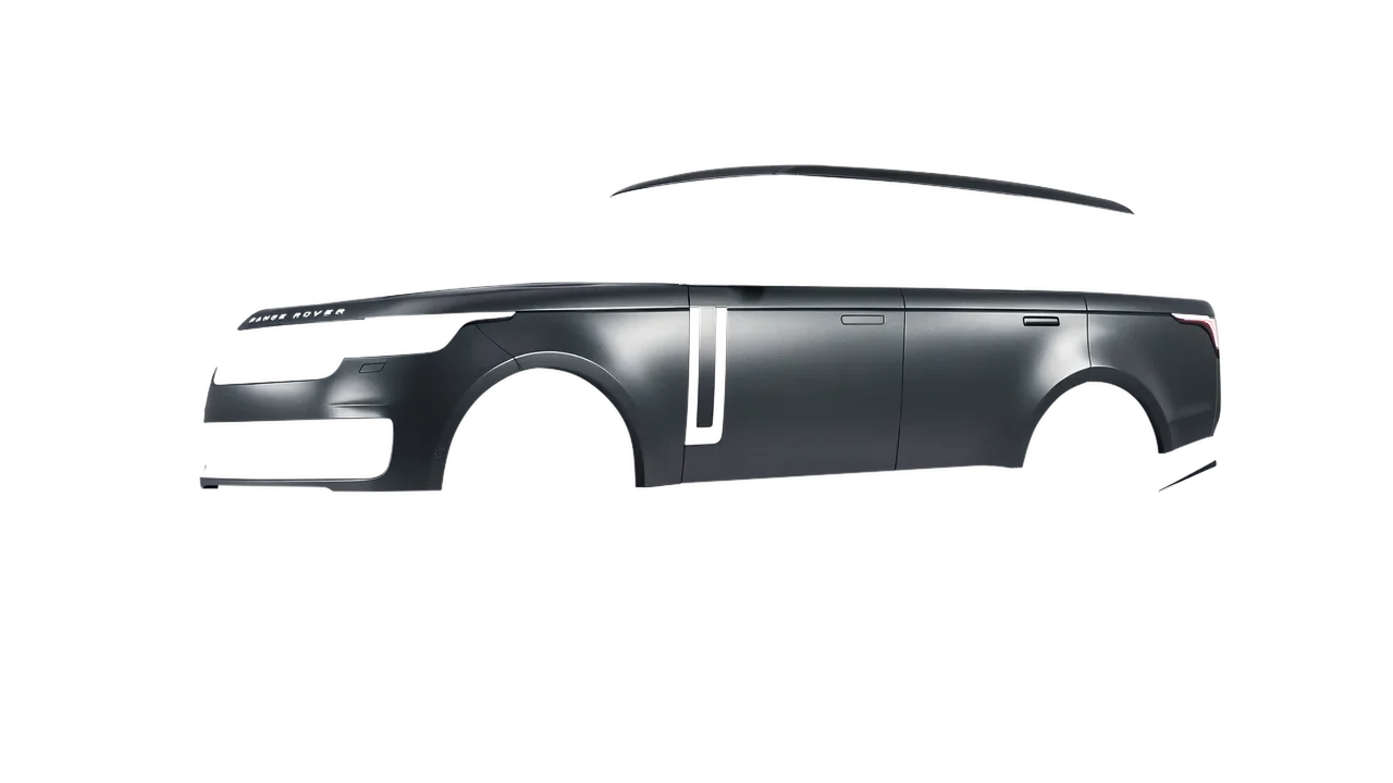 Land Rover Range Rover 2024 wrapped in Black Rock Grey (Avery Dennison SW900-823-M), front three-quarter view