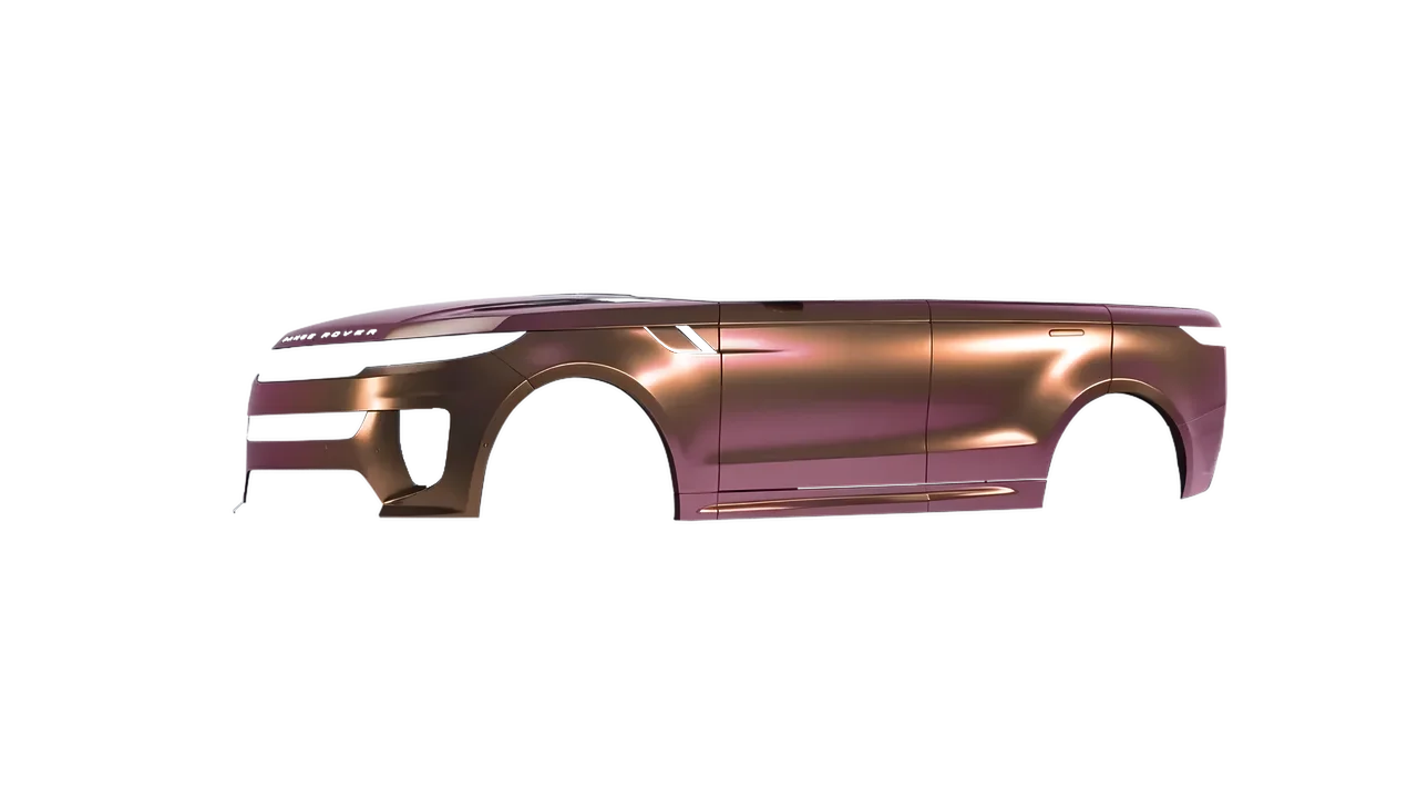 Land Rover Range Rover Sport SV 2024 wrapped in Aubergine Bronze Gloss (ORACAL 970RA-990G), front three-quarter view