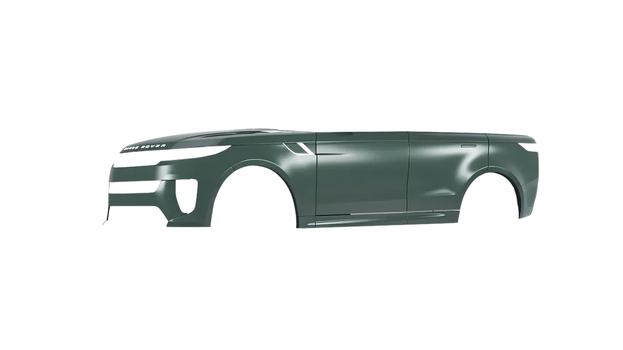 Land Rover Range Rover Sport SV 2024 wrapped in Matt Platinum Dark Sage (KPMF K75560), front three-quarter view