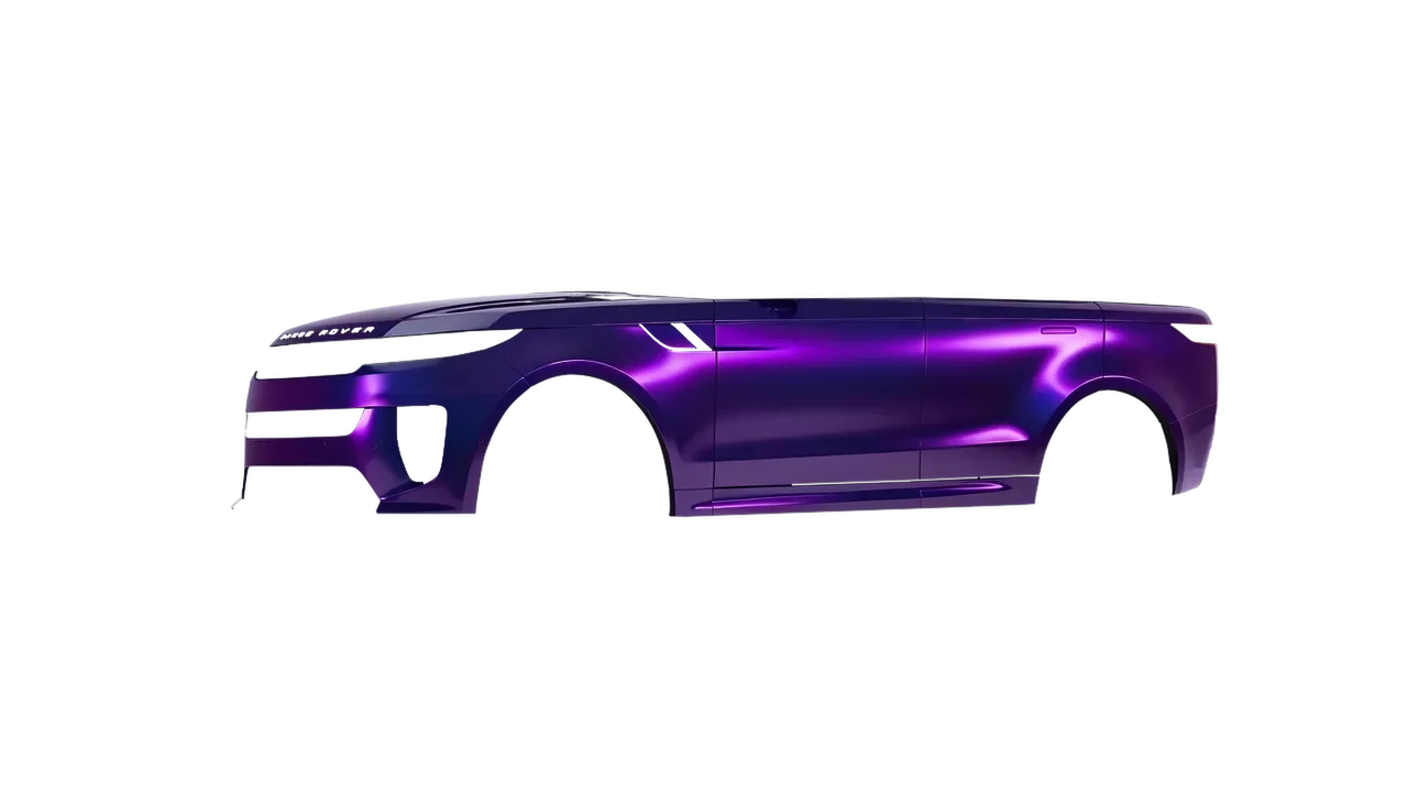 Land Rover Range Rover Sport SV 2024 wrapped in Purple Black Iridescent Gloss (KPMF K75465), front three-quarter view