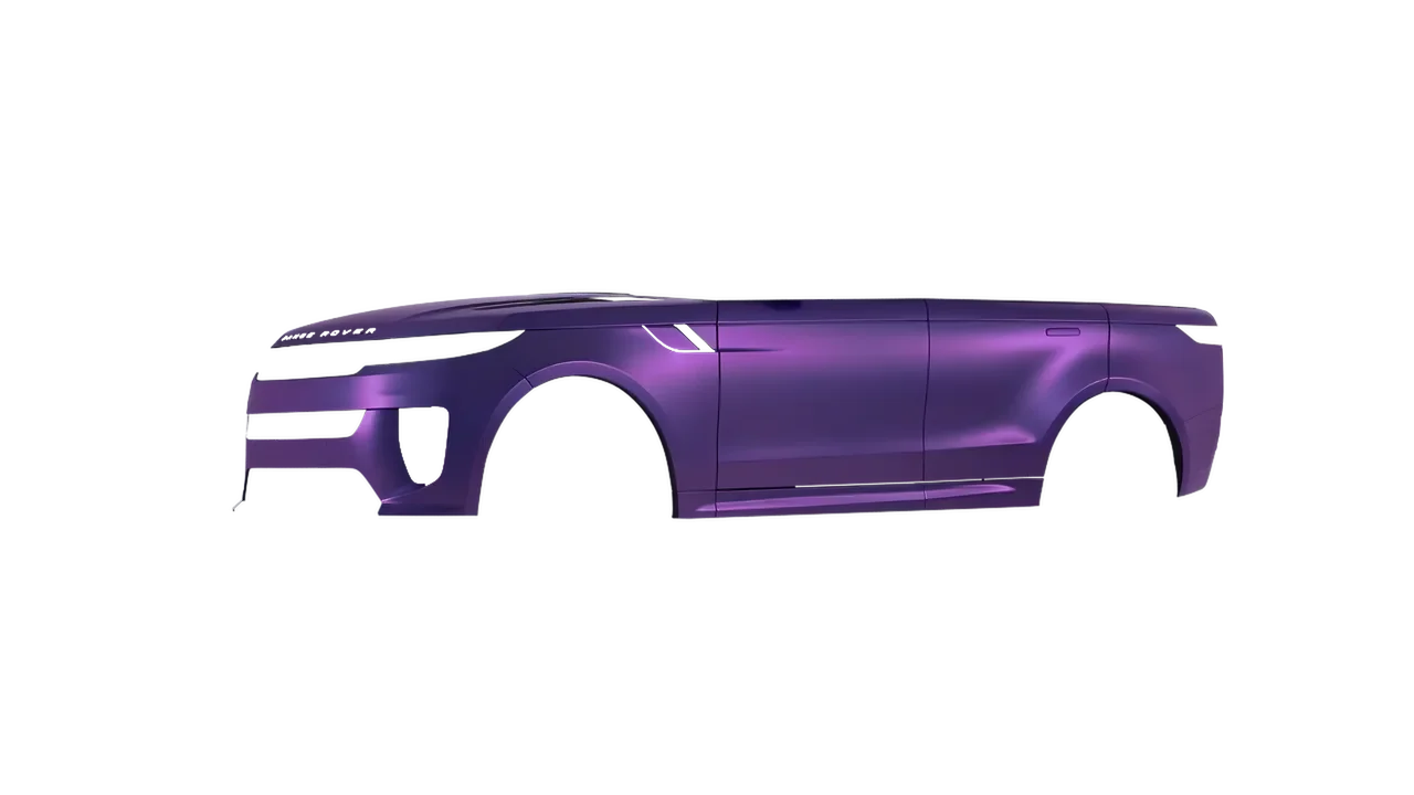 Land Rover Range Rover Sport SV 2024 wrapped in Matt Purple Black Iridescent (KPMF K75565), front three-quarter view